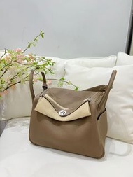 Hermes lindy 30 大象灰銀扣etoupe phw