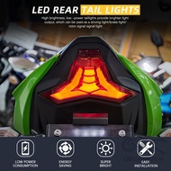 สัญญาณไฟเลี้ยวไฟท้ายแบบบูรณาการสำหรับ KAWASAKI Ninja 400 Z400 ZX10R Z1000 ZX6R ZX-10R ZX-6R