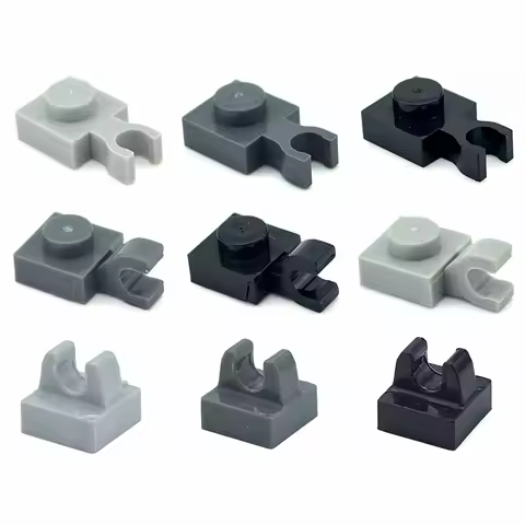 50PCS 1x1 Dot Clip Bricks 15712 2555 - DIY Educational Technical MOC Part Building Blocks for Kids
