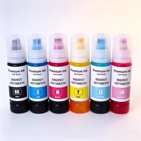 107 108 574 056 057 Premium Compatible Water Based Bottle Refill Dye Ink For Epson L18050 L18058 L80