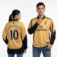 Retro LongSleeve Jersey Mchstr Untd Away Reversible 2001 2002 Long SleeveLS Football Shirt White Gol