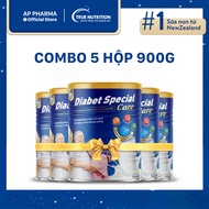 [Combo of 5 boxes of 900g] Diabet Special Care Diabetic Milk 900g Box, Refined Sugar-Free Colostrum