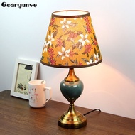 Art Bedside Lamp - Dopamine Luxe American Shade for Master Bedroom & Decor