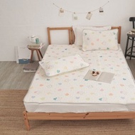 沁涼透氣水洗乳膠涼蓆墊枕套組/泰國進口乳膠冰絲涼墊/TA11