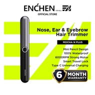 Enchen Mocha N Plus 2-In-1 Nose & Eyebrow Hair Trimmer - Versatile, Washable, With Smart Travel Lock