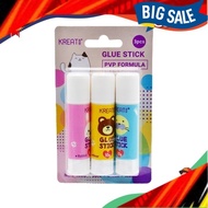 Gam Lipstick, Gam Kertas, Glue Stick (3 Pcs/Pack)