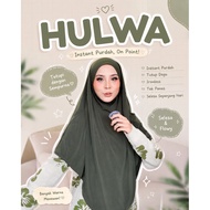 QAINISA Tudung Sarung labuh HULWA berdagu khimar umrah ironless bidang 45 50 60 purdah lycra