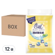 春風 濕拭衛生紙 清新茶樹香  3包  12袋  10抽