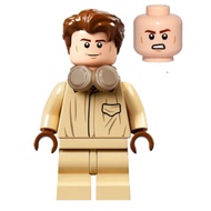 LEGO MINIFIGURE hp269 Harry Potter Cedric Diggory, Coveralls, Headphones, Tan Medium Legs