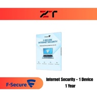 F-Secure Internet Security 1 Year | 1 Device | Fast Activation