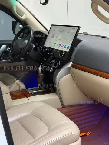 19.8" Big Qled Smart Screen Android Car Radio, For Toyota Land Cruiser 200 LC200 2008-2021, Stereo V