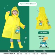 Áo mưa không thấm nước đáng yêu cho trẻ em xiaozhubangchu với phim hoạt hình khủng long cho trường h