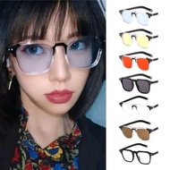 E (E76) GLASSES MEN'S FASHIONWanita TRANSPARENT FRAME SQUARE FRAME