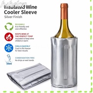 HSHELAA Wine Cooler Bag, Reusable 33cm x 18cm Insulated Wine Sleeve, Rapid Ice Less Refrigerant Gel 
