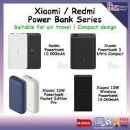 Xiaomi Powerbank3 Ultra Compact / 33W Pocket Edition Pro / Wireless Powerbank | Redmi 10000mAh Power