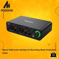 Maono PS22 Audio Interface for Recording, Music Production, Guitar