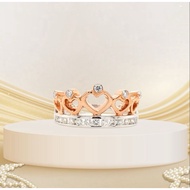 Jumbo Gold & Diamonds H504191752 Ring 0.30 ct Tiara Diamond Ring Natural Mine Diamond 18k White & Ro