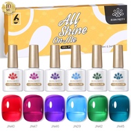 BORN PRETTY 10ml 6pcs/set Nude Pink Gel Nail Polish Set Spring Summer Gel Polish Macaron Candy Sweet