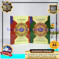 Al Quran Per Satu Juz Isi 30 Buku/Juz Uk.A5 (21x15cm) Sedang Hard Cover Box Al Quran 30 Juz Terpisah