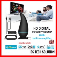 MYFREEVIEW HD TV [M'SIA STOCK] UHF DVB ANTENNA INDOOR ANTENNA WITH 25DBI AMPLIFIER & 5 METER CABLE