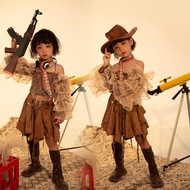 Dune Wasteland Style Girls Western Cowboy Motorcycle Style Hot Girl T-Taiwan Catwalk Car Model Compe