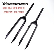 Supply Carbon Fiber Front Fork Mountain Bike Hard Fork Disc Brake 26ER/27.5ER/29ER Straight Tube Qui