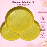 Round Feeder for Chicks Learning to Eat, High Quality Plastic Chicken Feeder, Goose, Duck Feeder, Ch