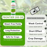 [BUY 2 GET 3 FREE] FRONTIER 200 OD Herbicide 1 Liter - Organic Herbicide For Rice Field