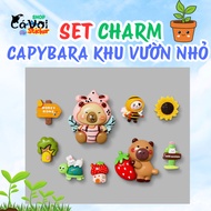 Small Garden Capybara Charm Set Cute Crocs Capybara Charm Cute Crocs Slippers Charm Crocs Capybara H