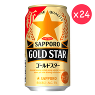 SAPPORO - 原箱 日本版啤酒 Sapporo GOLD STAR BEER 原箱 (24 x 350ml) #80896478