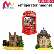 **[In Stock] Resin London Telephone Booth Fridge Magnet – 3D UK Souvenir Magnetic Sticker Home Decor