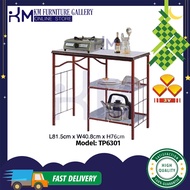 KM Furniture 3V 32" Tile Top Stove Kitchen Storage Cooking TP6301/Gas Dapur/Gas Rak Serbaguna/Kabine