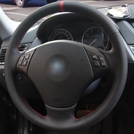Hand-stitched Black Artificial Leather Car Steering Wheel Cover for BMW E90 320 318i 320i 325i 330i 
