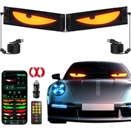 Devil's Eye 2pcs:14"x4.3" Programmable ojos led para carro Windshield Display for Sedans, SUVs & Med