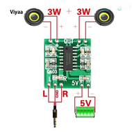 PAM8403แผงวงจรเครื่องขยายเสียงสูงดิจิตอล3W + 3W 5V