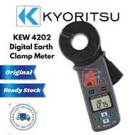 Kyoritsu KEW 4202 Digital Earth Clamp Tester  ~ Original 👍 12 Months Warranty 👍 Ready Stock 🔥🔥