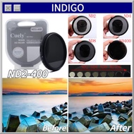 ND Variable Cuely ND2-400 Filter for Canon/Nikon/sony Camera - Size 49MM 52MM 58MM, Professional Qua