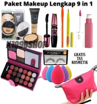 (PROMO ) Paket Make Up Kosmetik Super Lengkap Satu Set Kumplit Makeup Korea Wardah