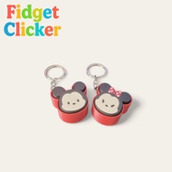 GANTUNGAN Mickey and Minnie Mouse Fidget Clicker Keychain | Clicker Keychain