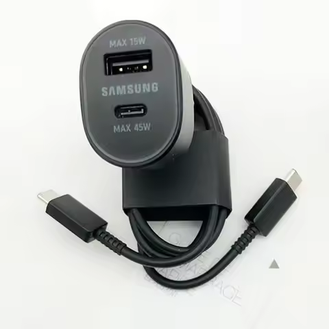 60w Samsung Super Fast Car Charger PD Usb Type C Port Auto Cargador 45w For Galaxy S22 S21 S20 Note 