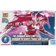 P-Bandai HG The Gundam Base Limited Gundam 00 Diver ( Trans-Am Clear )