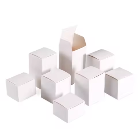 50pcs/lot 3x3 5x5 6x6 8x8 9x9 10x10cm Hight 4 ~ 13cm Card Paper Box Square Lipstick Perfume Essentia