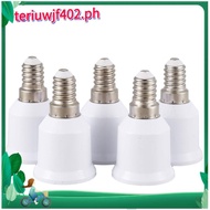 5 pcs E14, E27 Adapter Base  LED Light Bulb Bulb Socket Converter, White