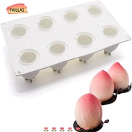 FKILLAONE 8Cavity  Peach Silicone Mould, Silicone 29.5*17cm Candy Mould Silicone, Silicone Bakeware 