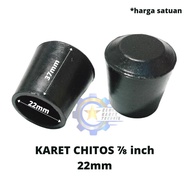 Chitose Rubber Feet/COP 7/8 inch 22mm/rubber soles/table chair feet racks/round pipe covers