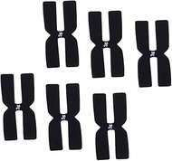 D DOLITY Pack of 6 Tennis Racket Weight Balancer Tape Silicone H-shaped - Black