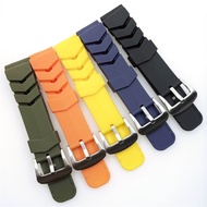 22mm Tape Diving Watch Silicone Strap Rubber Strap Pin Buckle 007 Flat Tape Water Ghost Strap