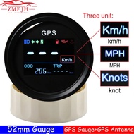 Digital Mini 52mm GPS Speedometer Gauge+GPS Antenna Speed Sensor Motorcycle Boat Odometer Meter ATV 