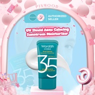 WARDAH - UV SHIELD ACNE CALMING SUNSCREEN MOISTURIZER SPF 35 PA+++ (35 ML) - Bright Facial Sunscreen