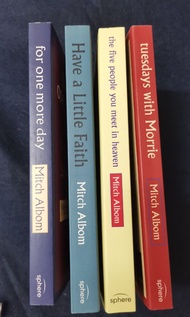 By Mitch Albom - "Tuesdays with Morrie" 、"The Five People You Meet in Heaven" (Sold) 、"Have a Little